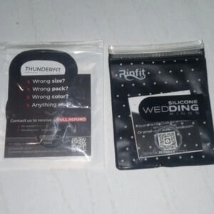 Size 7 silicone wedding rings bundle of 2‎